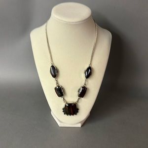 Tiger Eye Silver 925 Gemstone Necklace